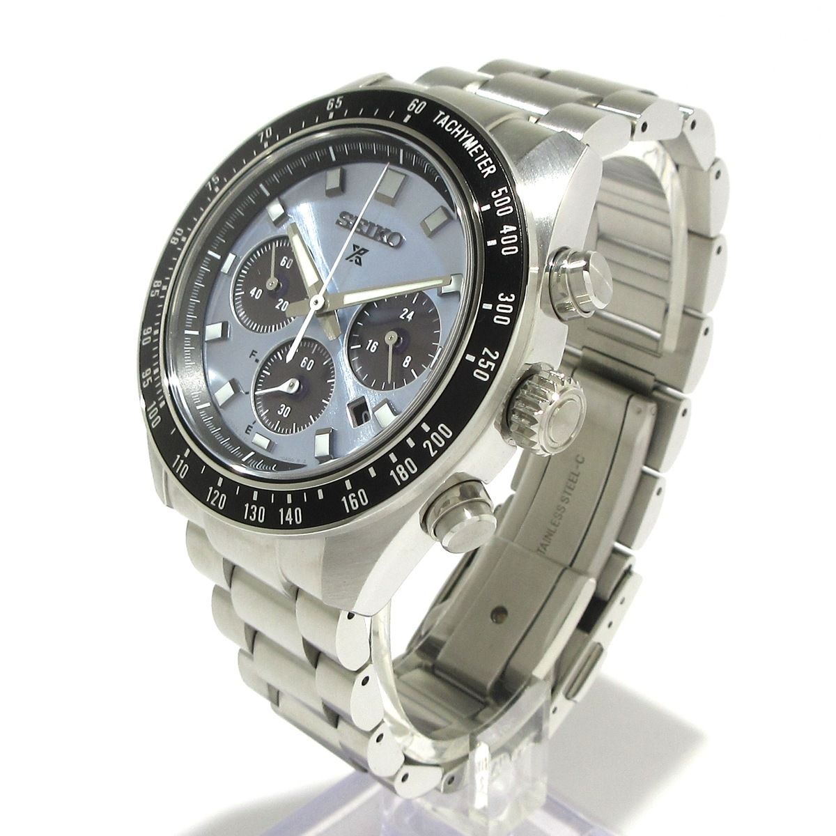 SEIKO セイコー 腕時計 PROSPEX プロスペックス V 192 0 AH SBDL 109 メンズ クロノグラフ SS ライトブルー