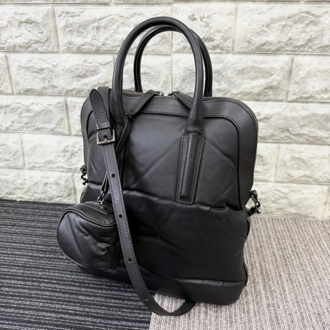 超 ハンティングワールド 2way バチュー ショルダーバック ブラック