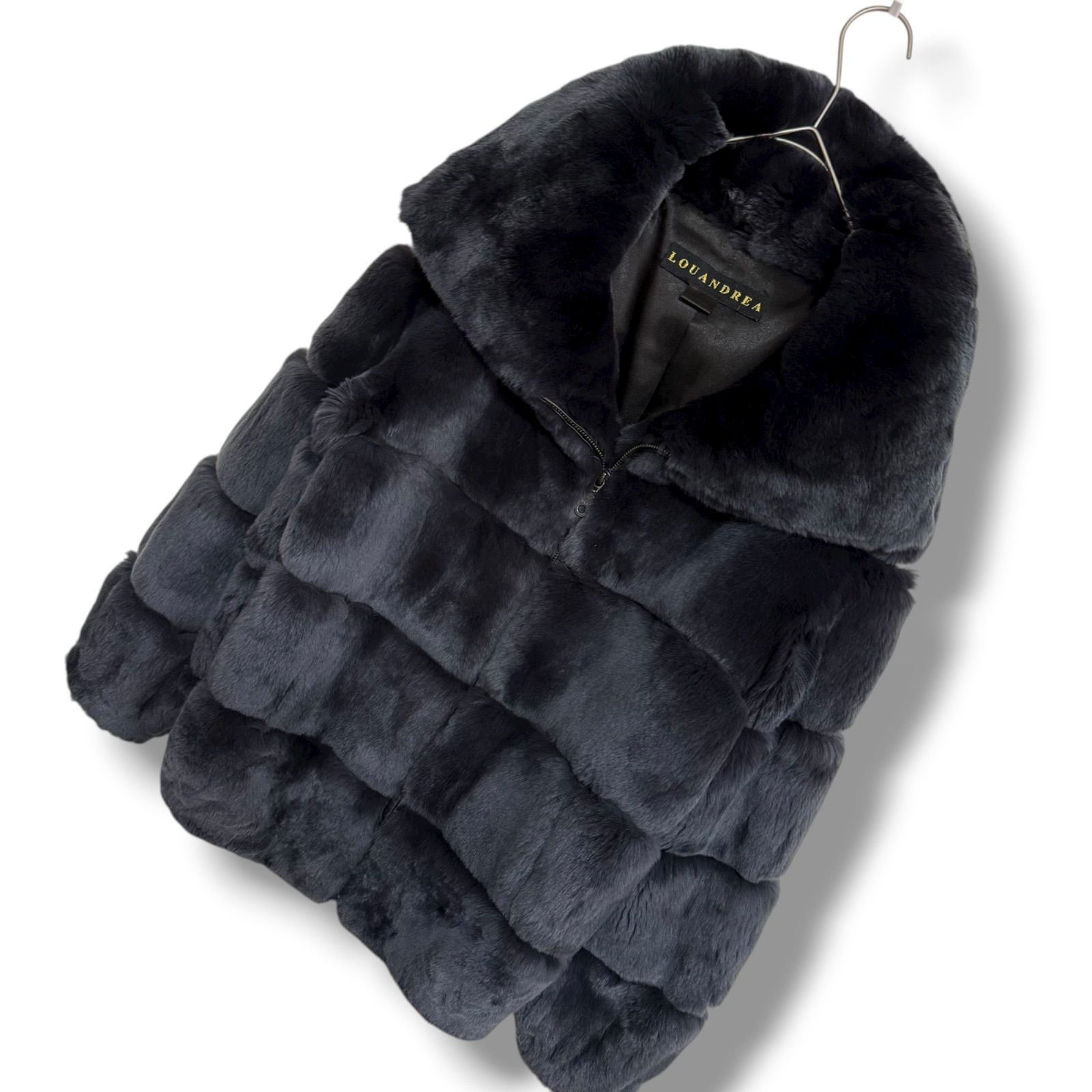 極美品 Deuxieme Classe 取扱 LOU ANDREA ふわふわ豪華ファーブルゾン