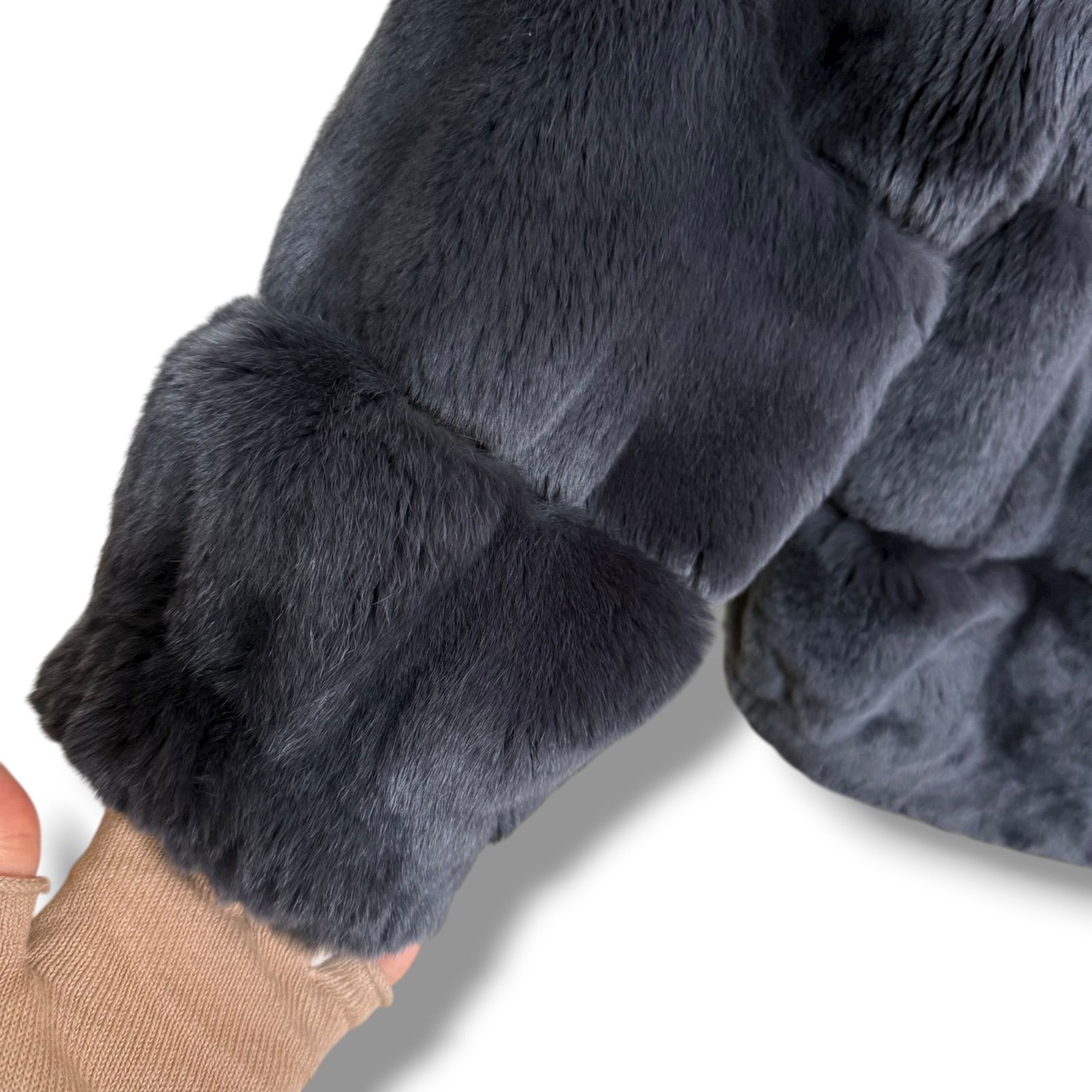 極美品 Deuxieme Classe 取扱 LOU ANDREA ふわふわ豪華ファーブルゾン