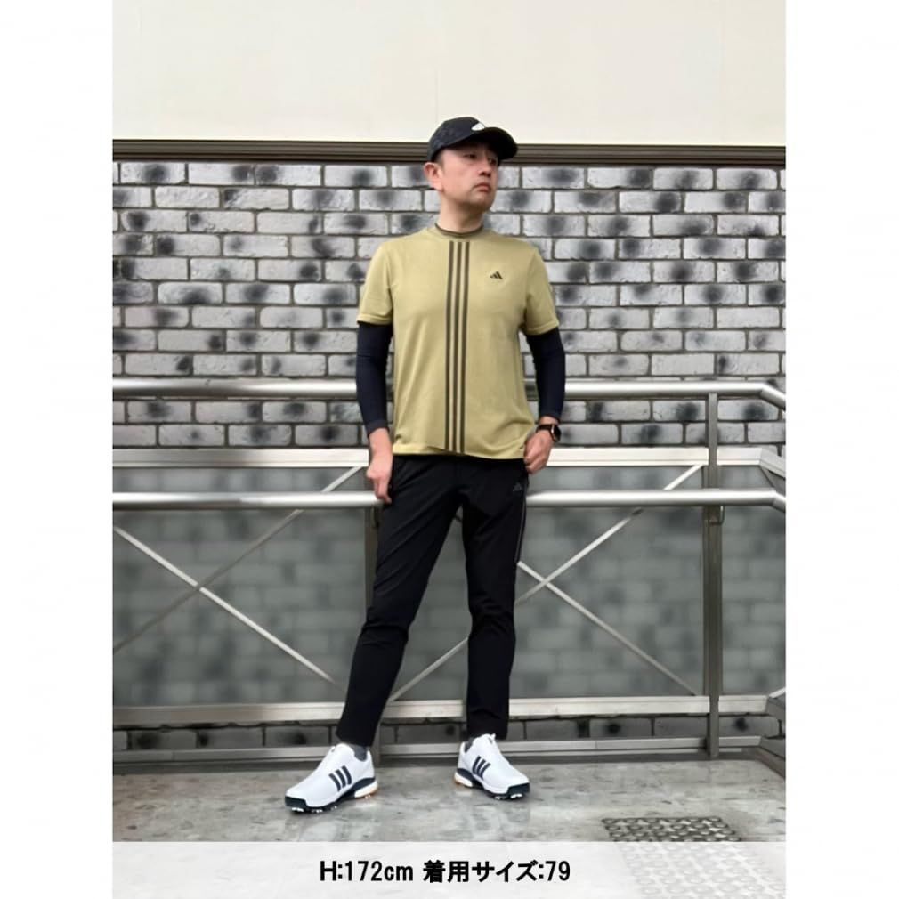 アディダスゴルフ 3ストライプス 4 wayストレッチ撥水アンクル ホワイト 79