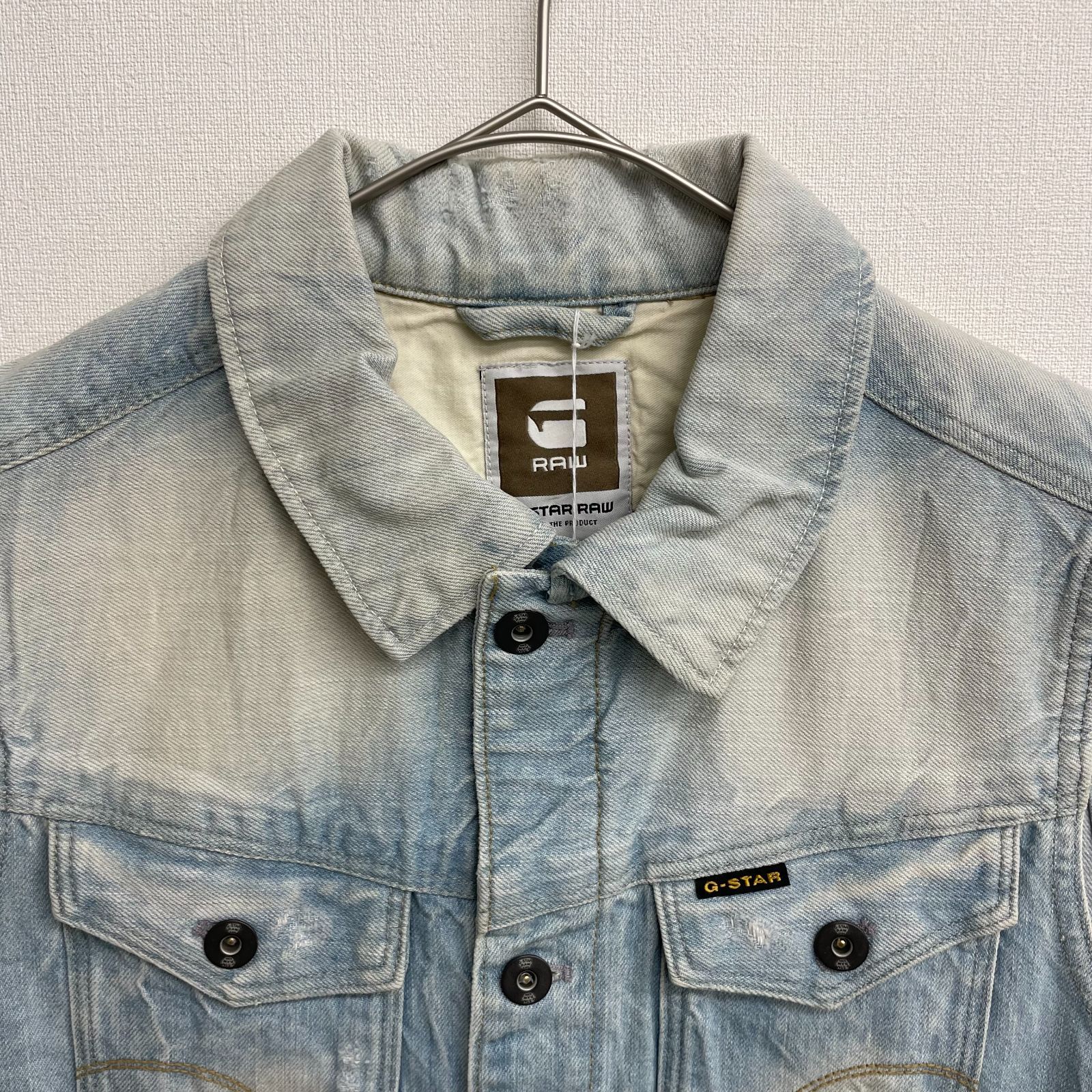 G-STAR RAW デニムジャケット デニムベスト Gジャン ブルー ベスト 