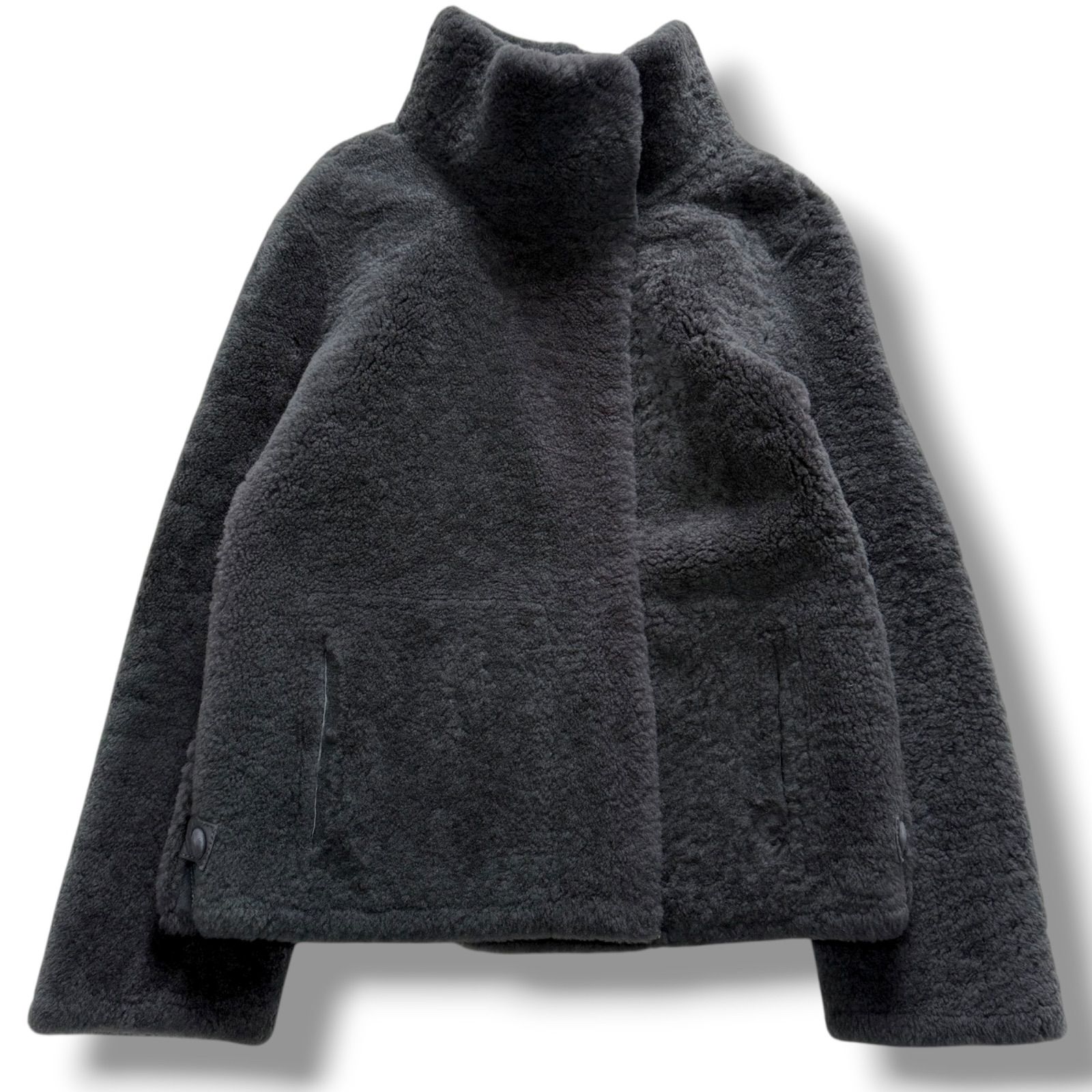 YVES SALOMON 上質リアルムートン ショートブルゾン shearling シェアード ボアコート