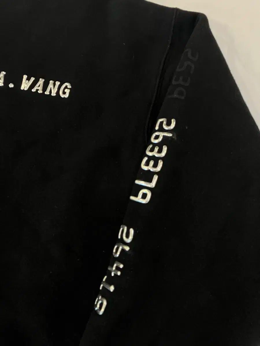 Alexander Wang クレジットカード デカル クロム SWEET シャツ スウェット ブラック