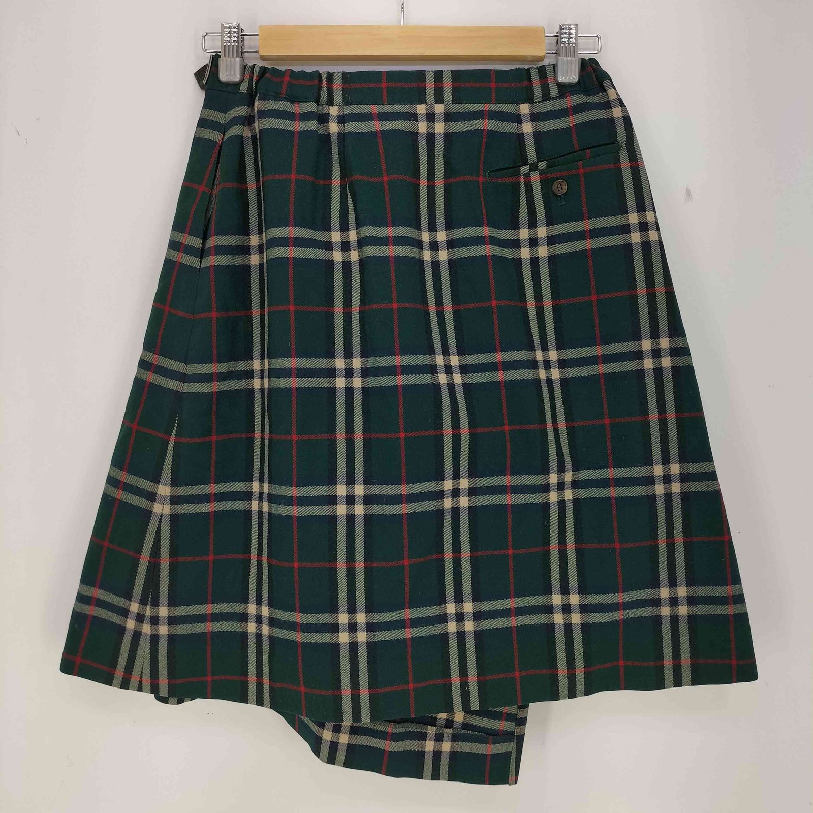 バーバリーズ BURBERRYS 90s 緑タグ ノバチェック 巻きスカート