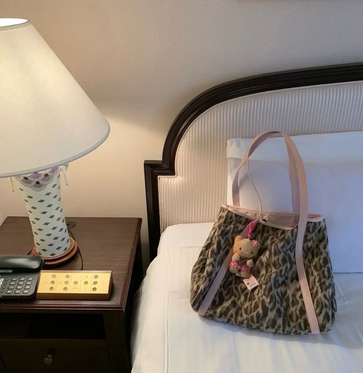 Uソップ ジェーン レオパードバッグ ピンク