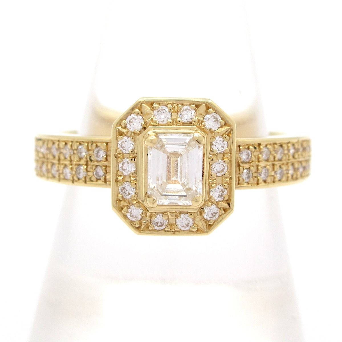 Unbranded ノーブランド リング K18YG×ダイヤモンド 総重量 8.6g 0.338刻印 0.336刻印