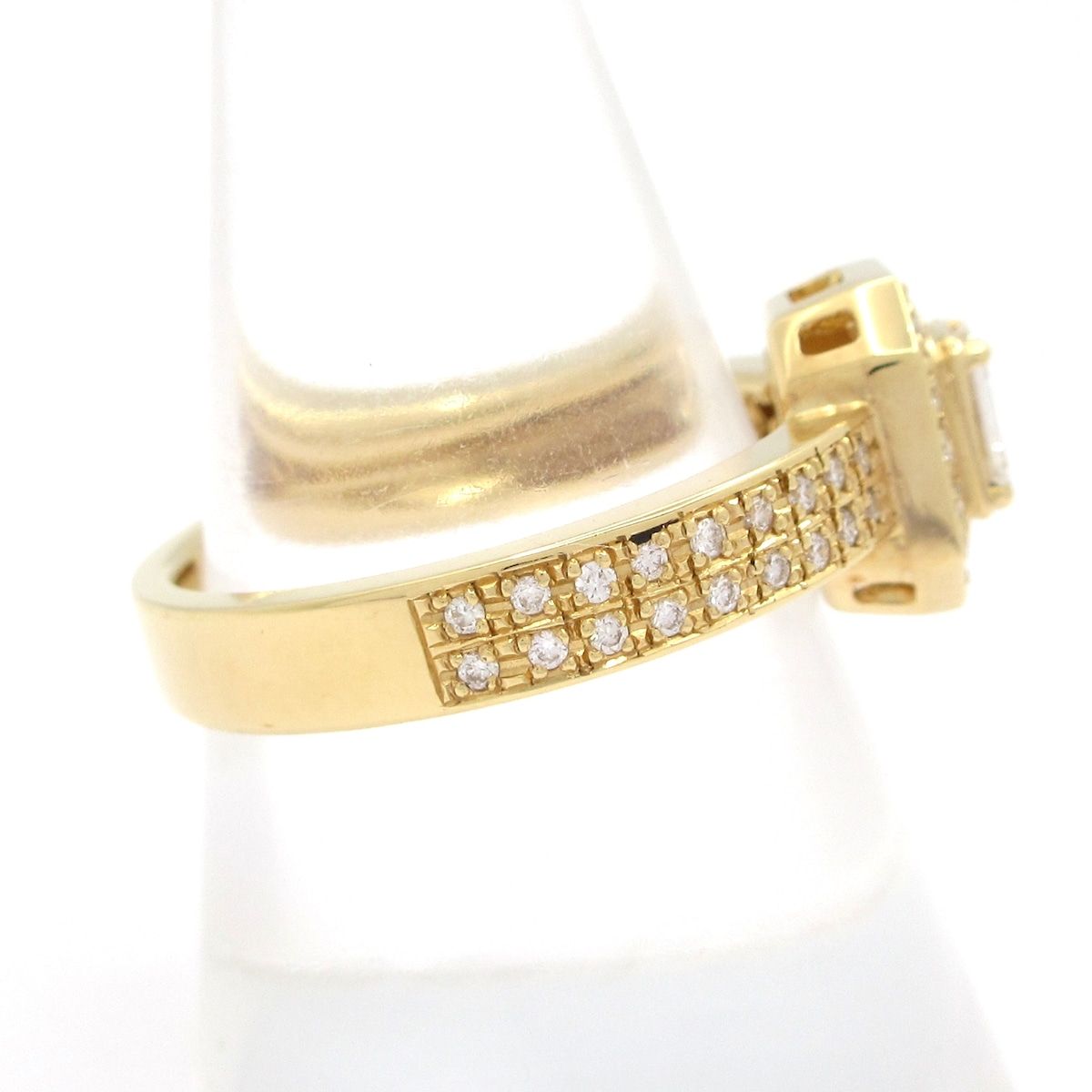 Unbranded ノーブランド リング K18YG×ダイヤモンド 総重量 8.6g 0.338刻印 0.336刻印