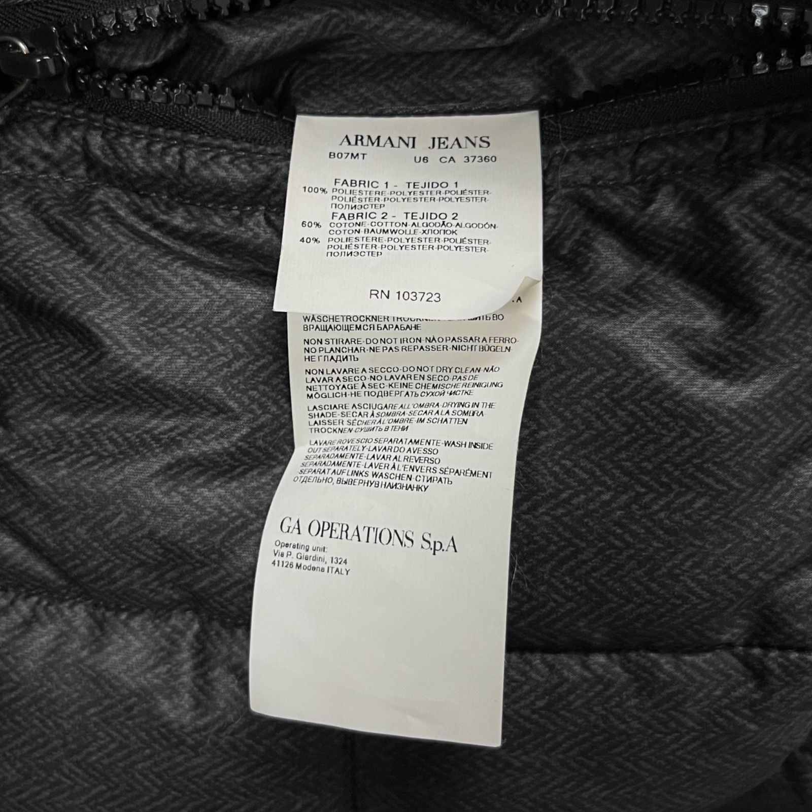 AJ ARMANI JEANS アルマーニ ジーンズ リバーシブル フーディー フード 