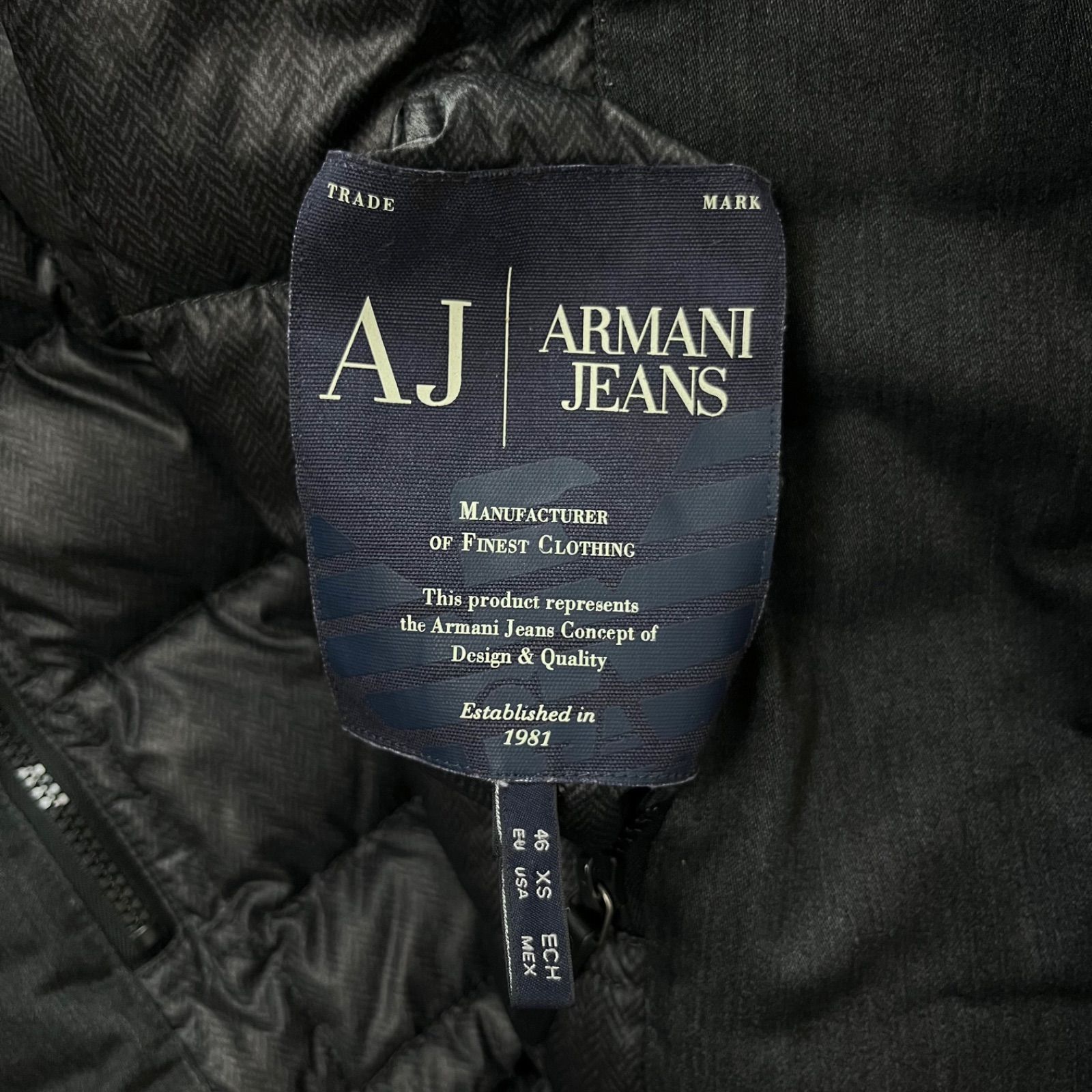 AJ ARMANI JEANS アルマーニ ジーンズ リバーシブル フーディー フード 