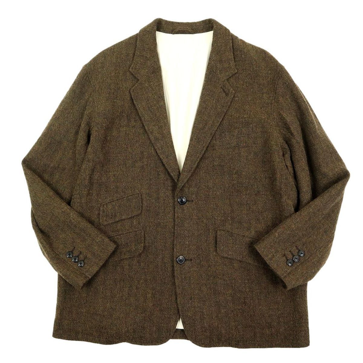 S3417 BEAMS ビームス セットアップ テーラードジャケット パンツ ウールリネン 2Bジャケット ワイドテーパードスラックス