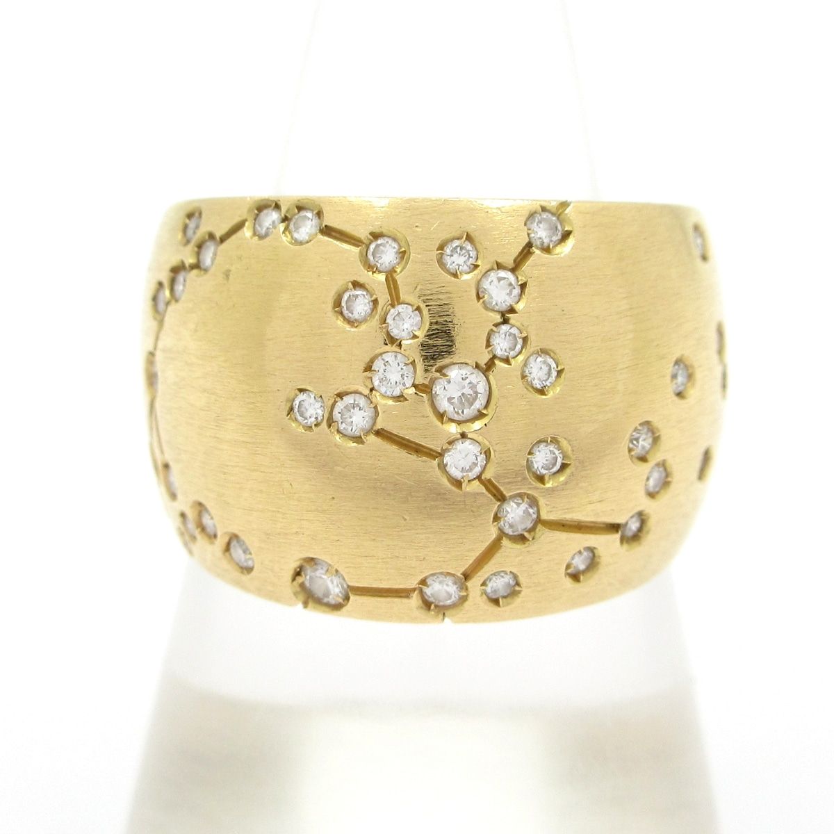 REPOSSI レポシ リング アストラムダイヤリング K18YG×ダイヤモンド SAGITTARIUS いて座