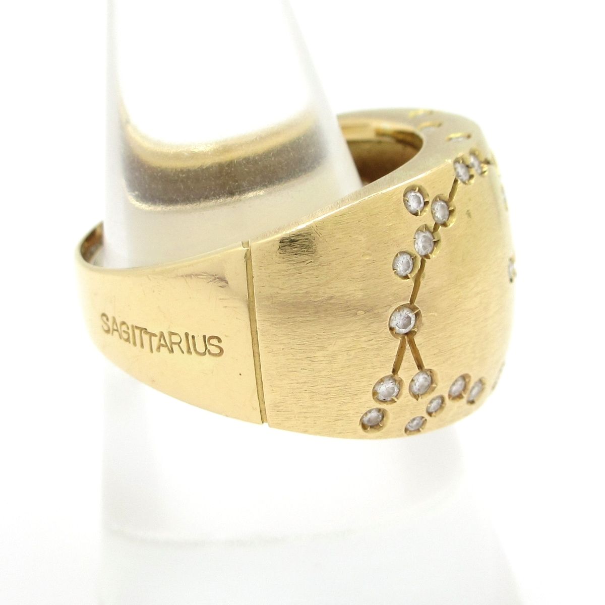 REPOSSI レポシ リング アストラムダイヤリング K18YG×ダイヤモンド SAGITTARIUS いて座