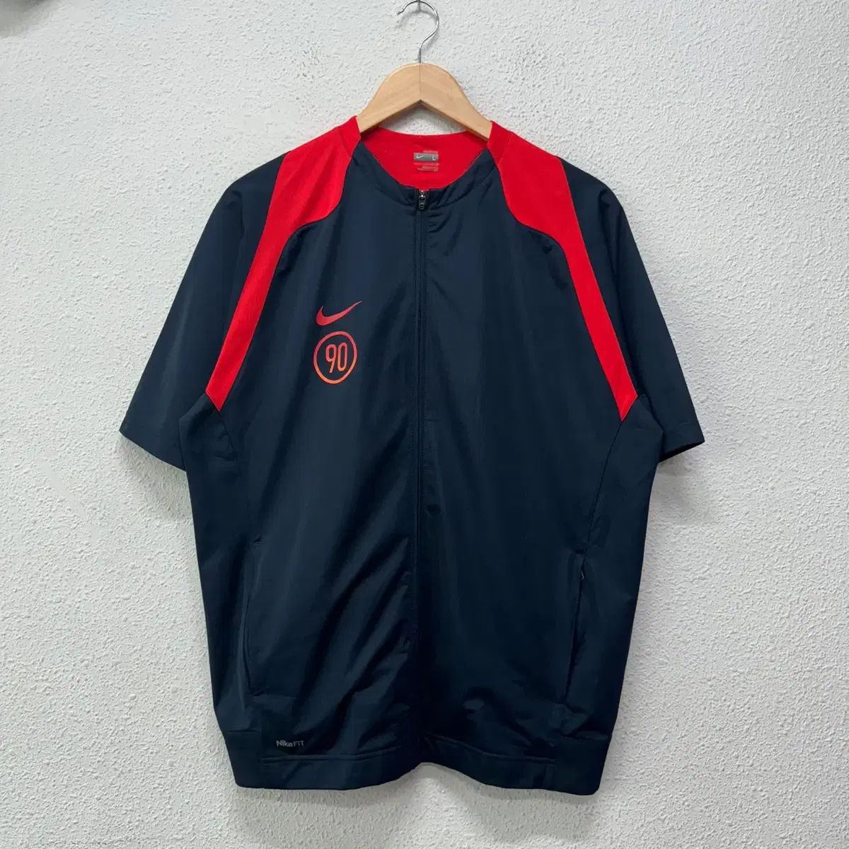 L NIKE Y2K トータル オールド 半袖 ジップアップ ジャケット N5706