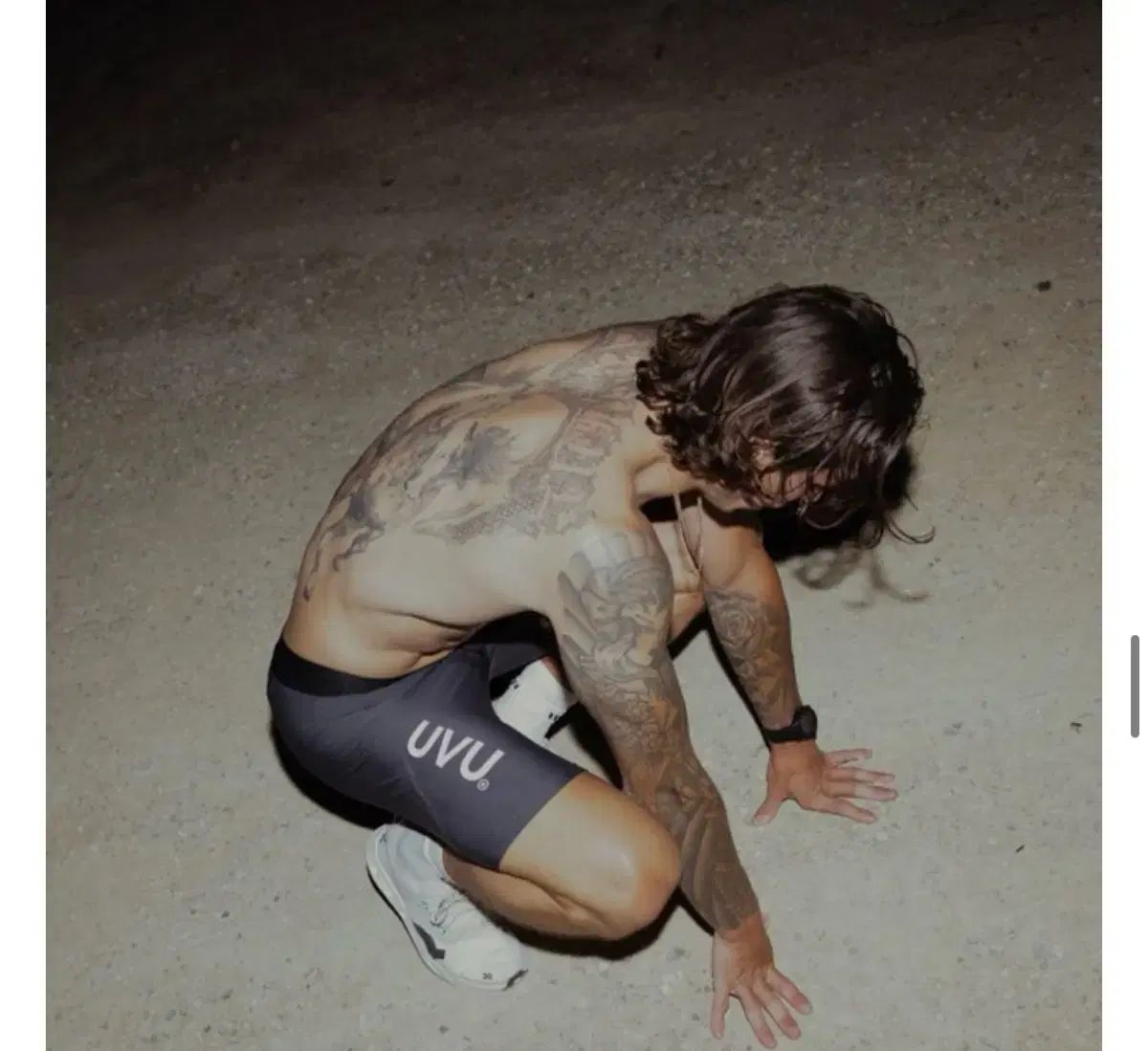 Uvu ハーフタイツ ダークグレー L