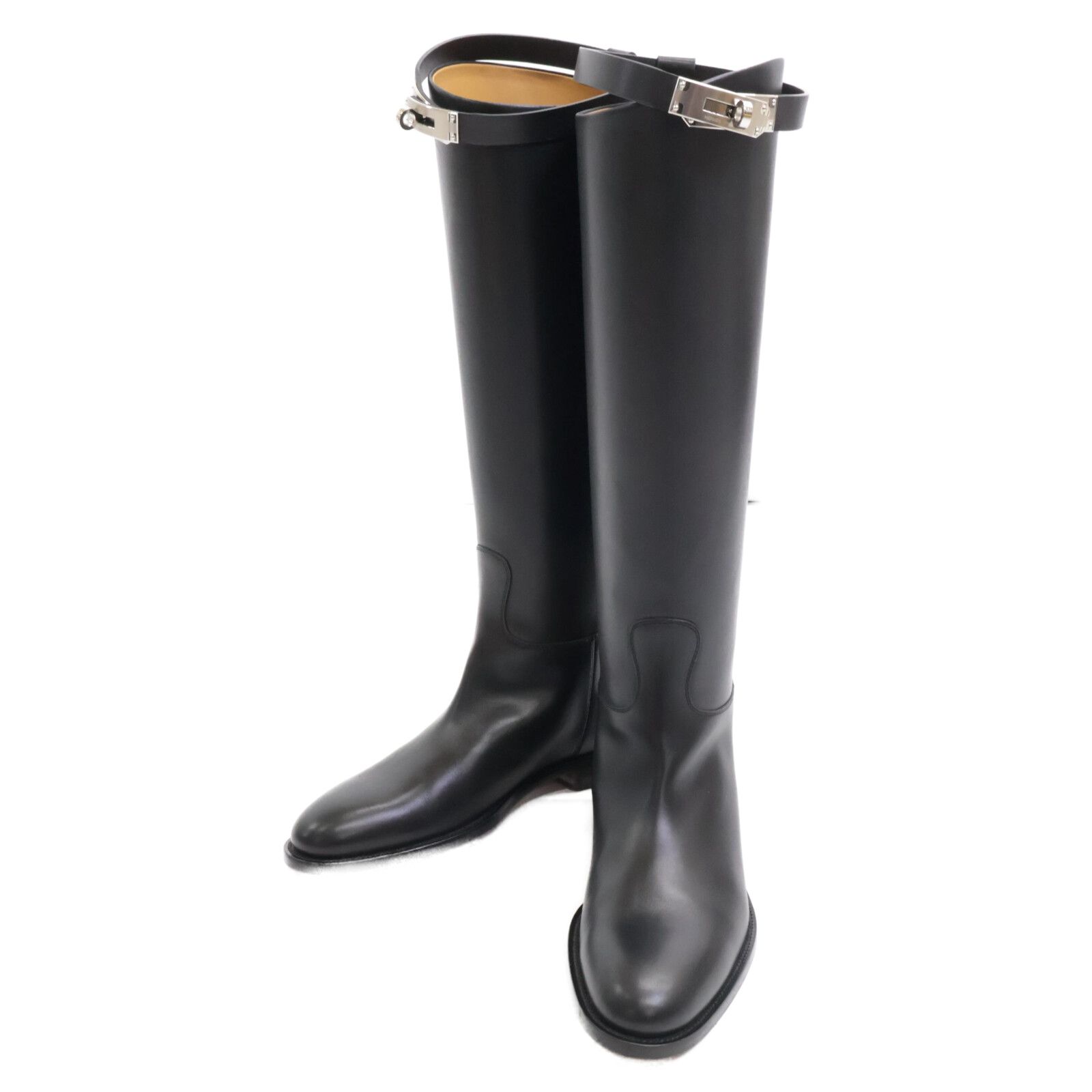 HERMES エルメス 【新品同様】ジャンピング ケリー金具 ロングブーツ