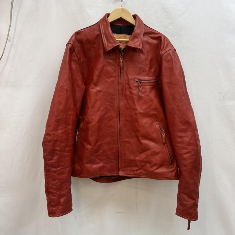 古着 天神ワークス SINGLE COLLAR JACKET JS01 レザー シングル 希少