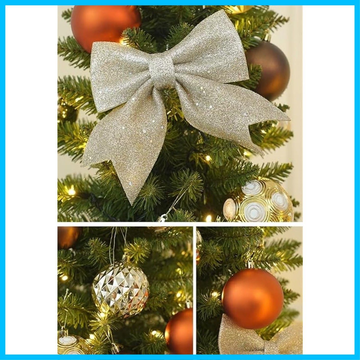 クリスマスツリーセット（オーナメント・ライト付き） 180cm] クリスマスツリーセット オーナメントセット ライト付 LED