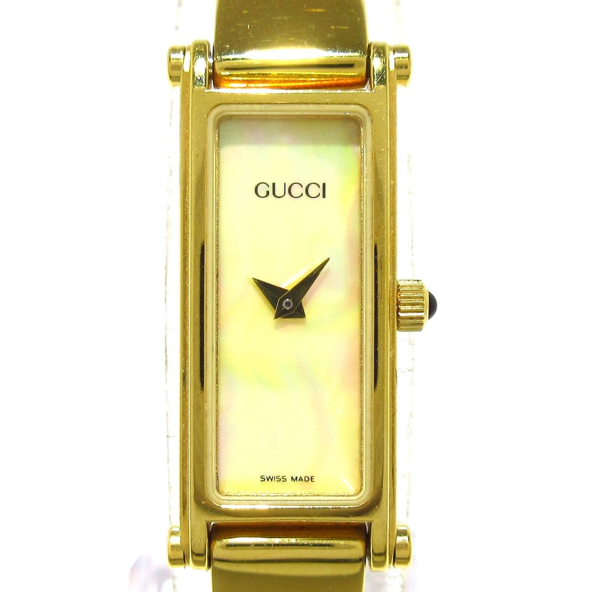 GUCCI グッチ 腕時計 - 1500L レディース シェル文字盤 ホワイトシェル