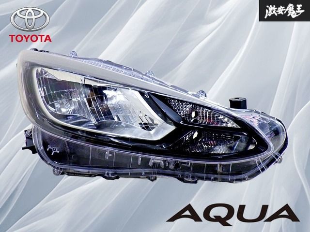 点灯 済 トヨタ純正 MXPK10 MXPK11 MXPK15 MXPK16 アクア LED ヘッドライト ヘッドランプ 右 運転席側 KOITO 52-335 打刻X4 棚44D