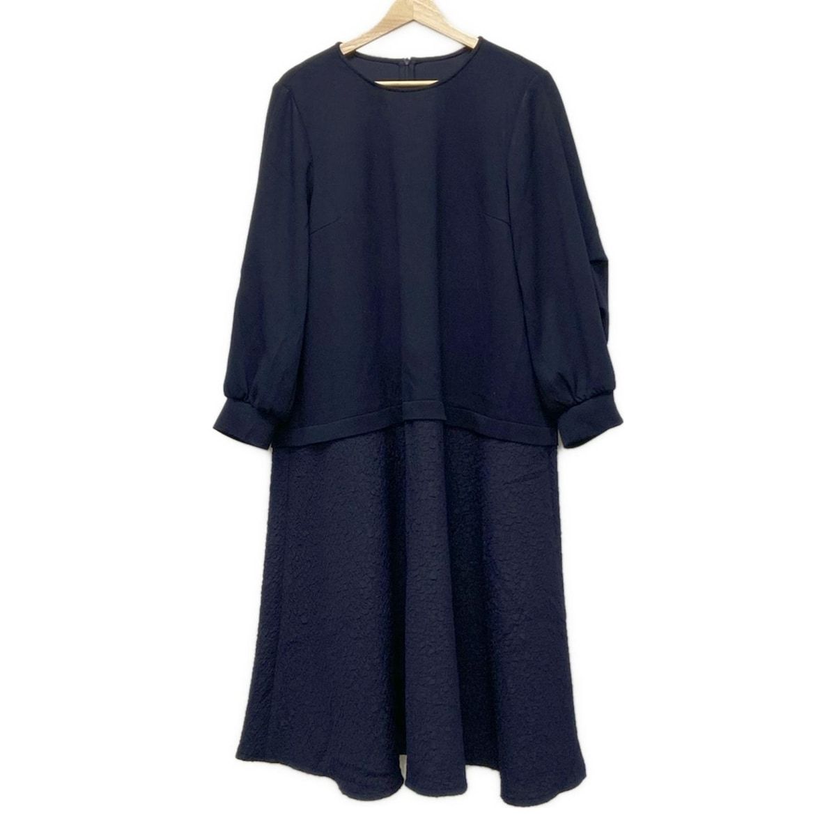 Leilian レリアン ワンピース サイズ13 L レディース - ダークネイビー 長袖 ロング