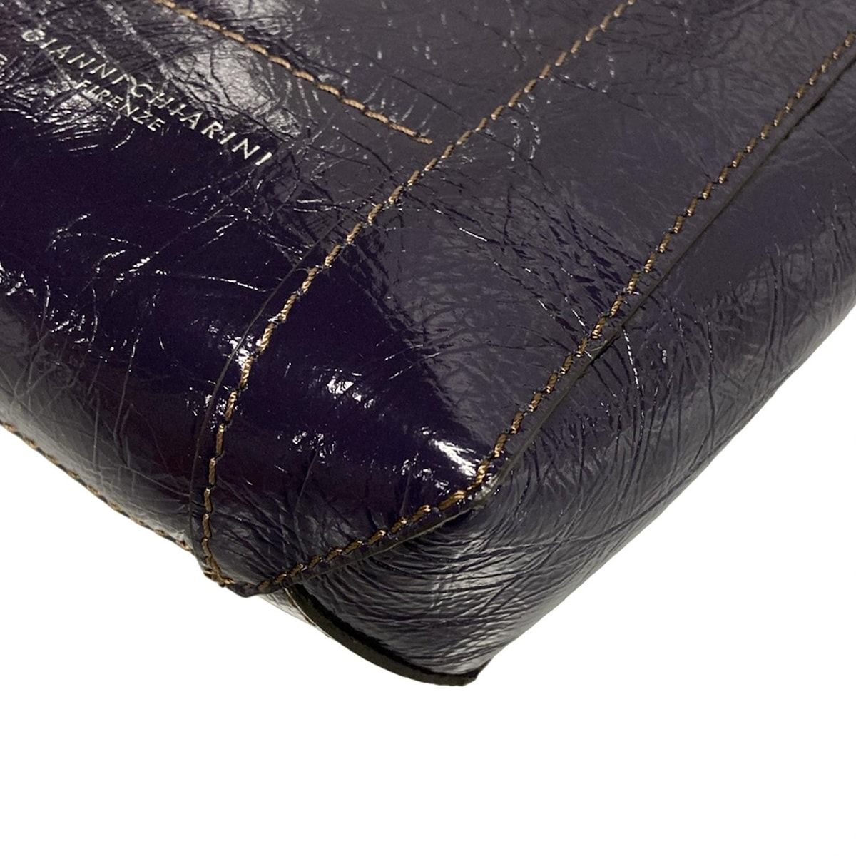 GIANNICHIARINI ジャンニキャリーニ ジャンニキアリーニ ショルダーバッグ - パープル 2way レザー DECORATOM_COM_BR