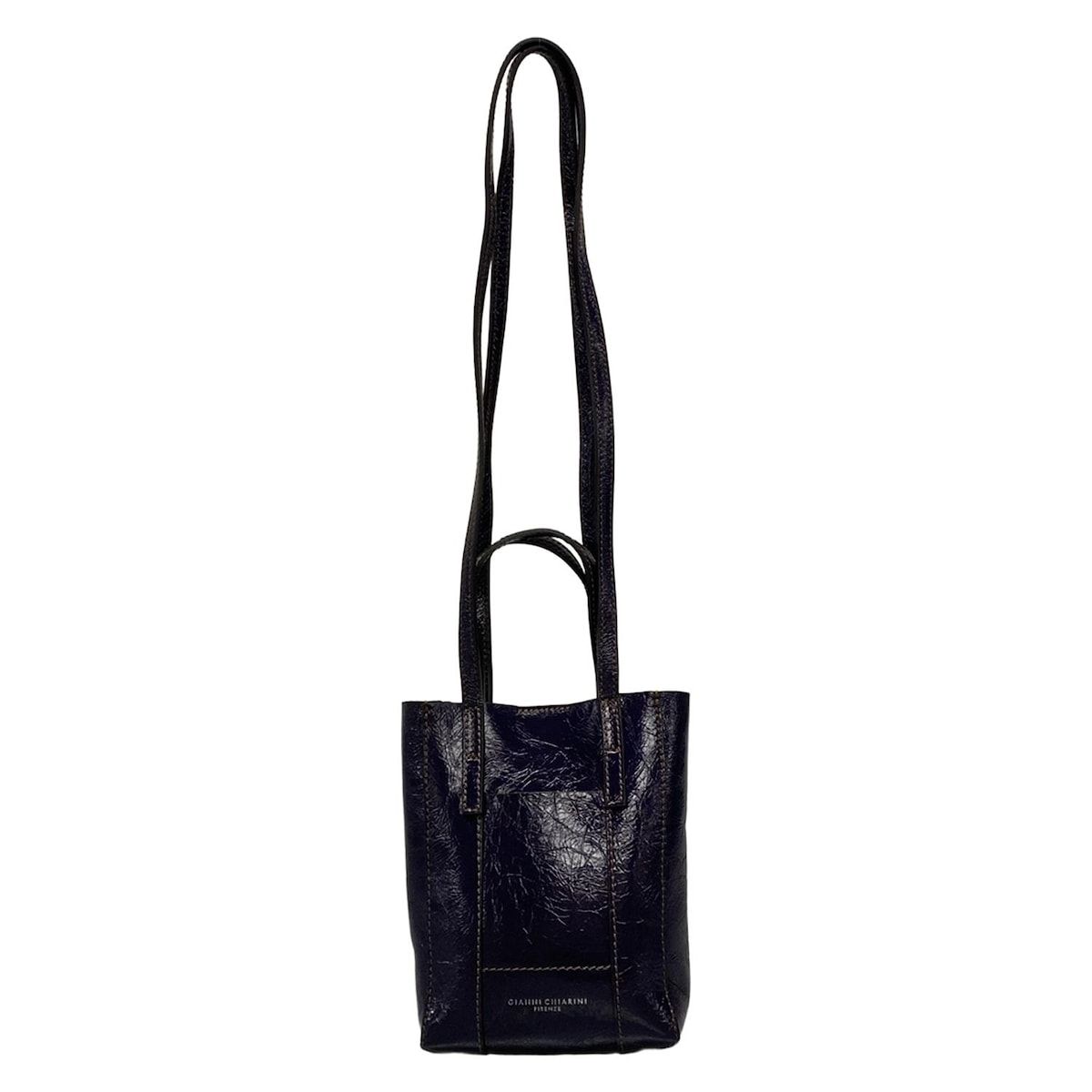 GIANNICHIARINI ジャンニキャリーニ ジャンニキアリーニ ショルダーバッグ - パープル 2way レザー