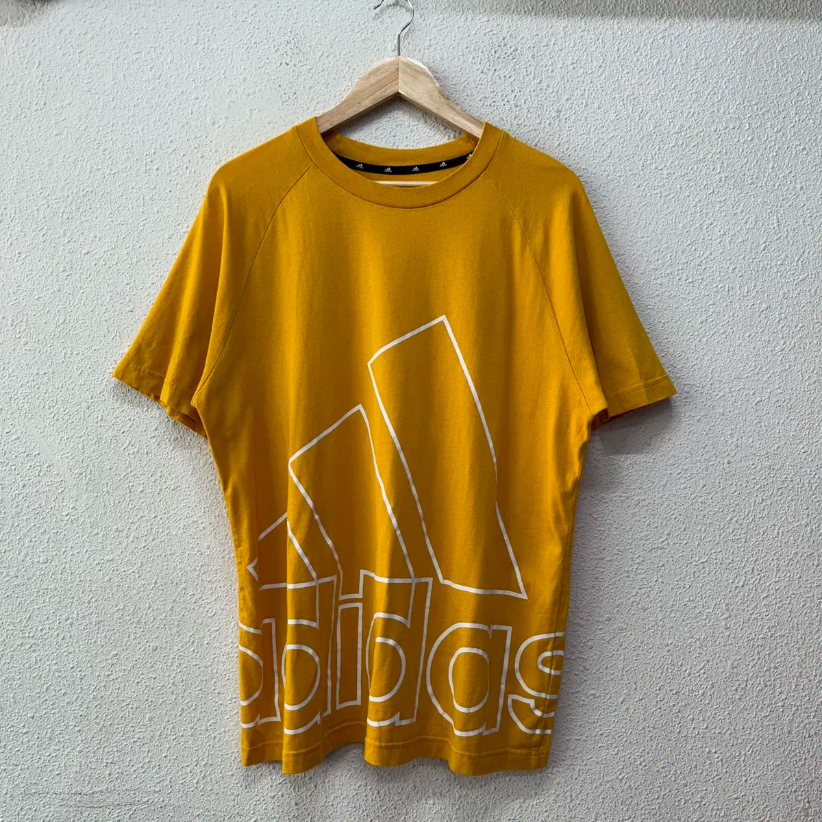 L アディダス メンズ ビックロゴ 半袖 Tシャツ N5935