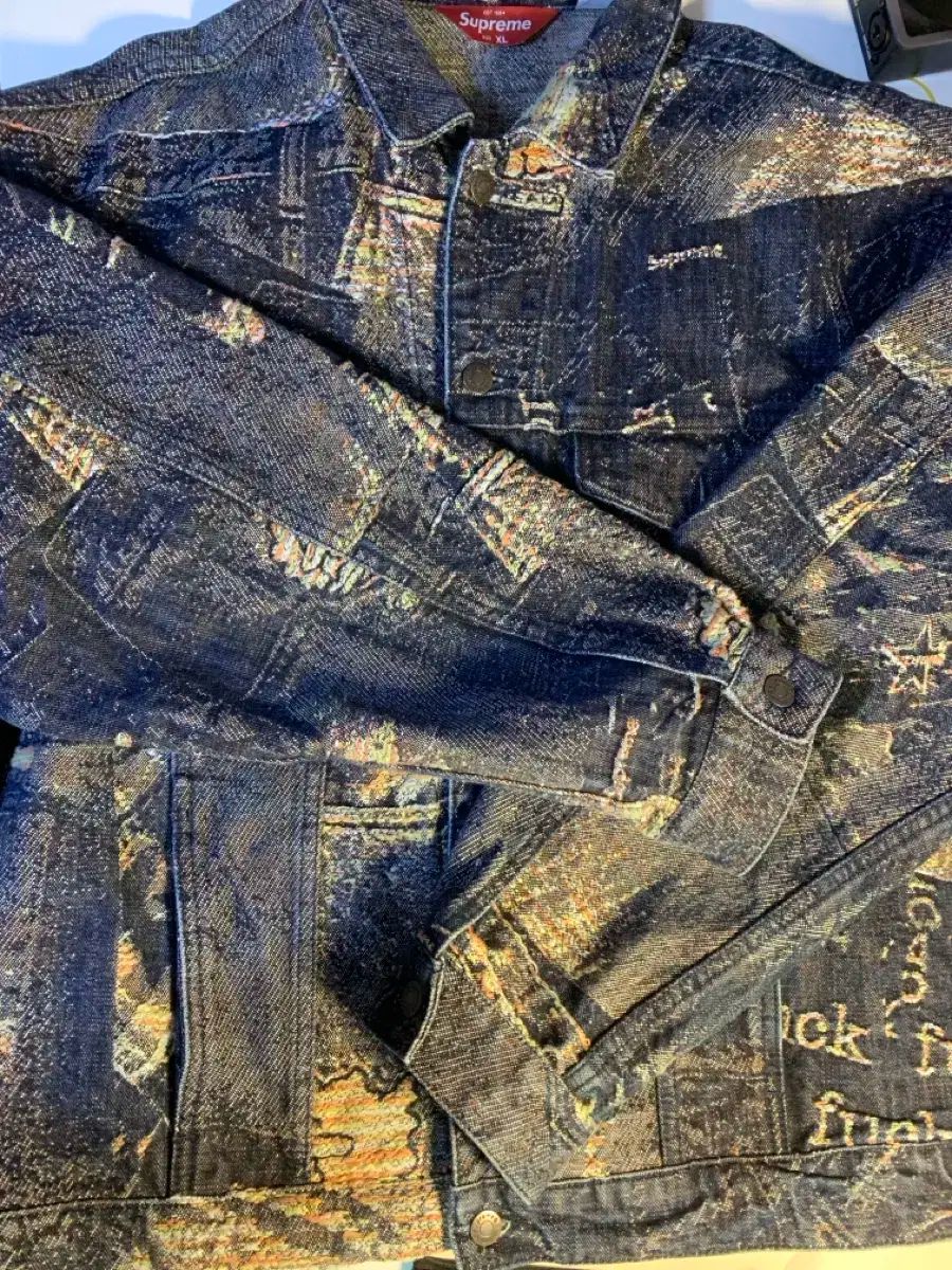 シュプリーム ブルーアーカイブ デニム ジャカード トラッカー ジャケット