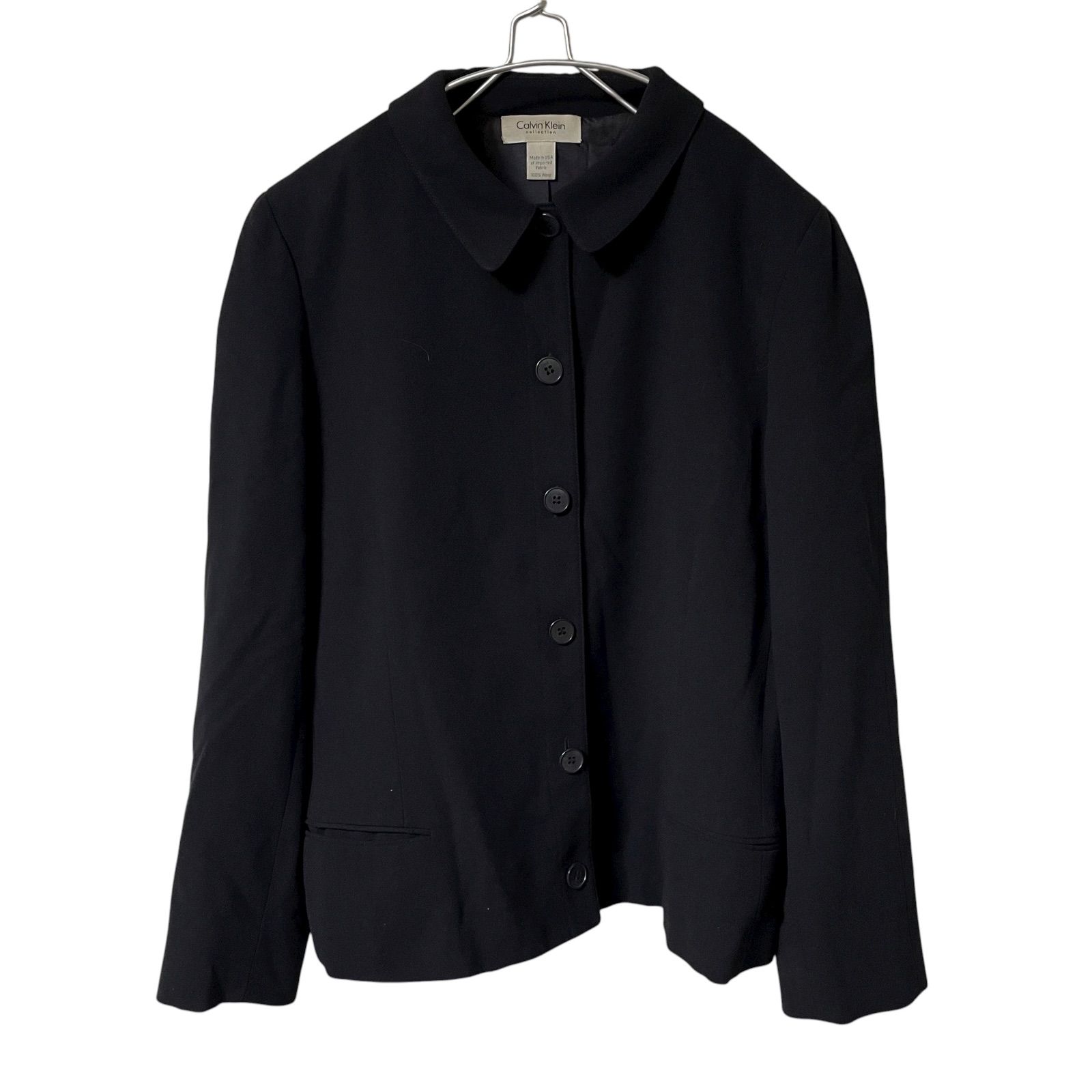 RE260【美品】Calvin Klein カルバンクライン ブレザー ジャケット ブラック サイズ14