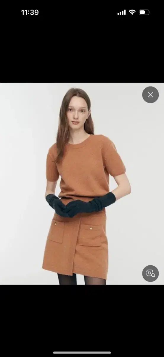 シエ L ハーフ ニットシェルミニスカート セット