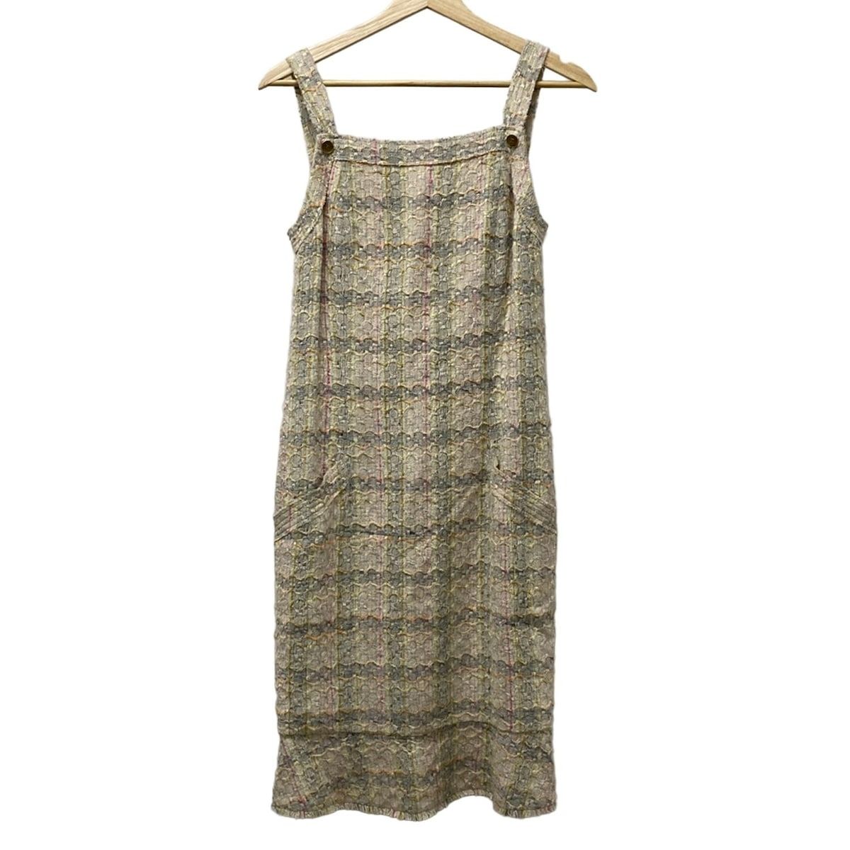 CHANEL シャネル ワンピース サイズ36 S レディース - P26009V16010 ベージュ×ピンク×マルチ ツイード