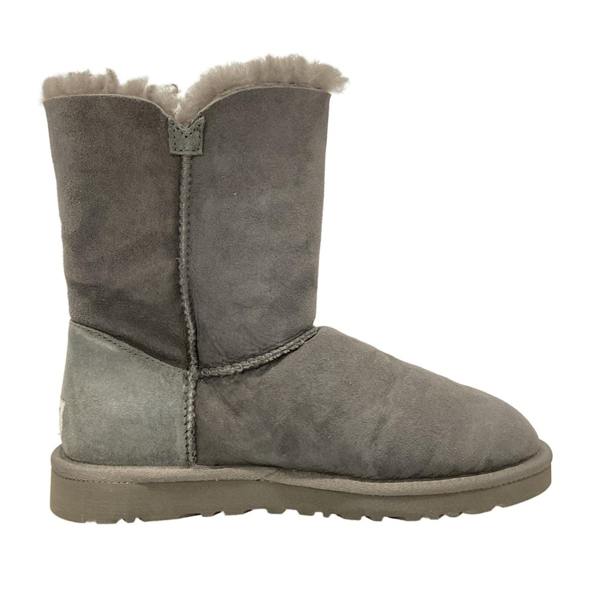 UGG アグ ショートブーツ W8 - グレー ムートン