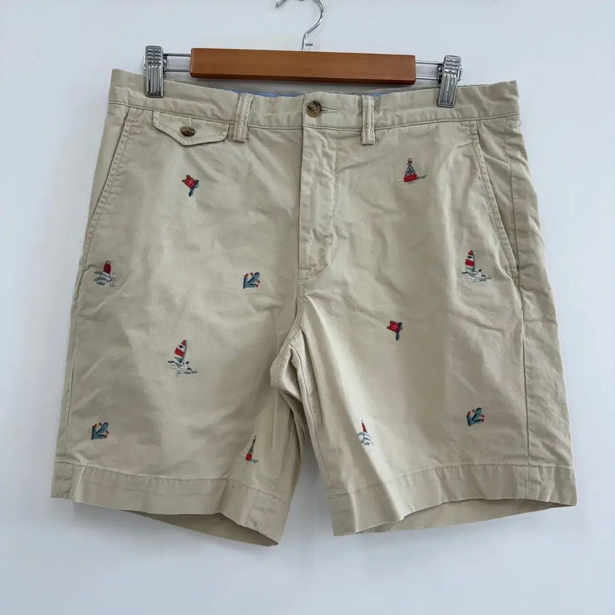 32 最新バージョン ポロ ラルフローレン マルチロゴ ツイル チノ パンツ ハーフパンツ N 6220