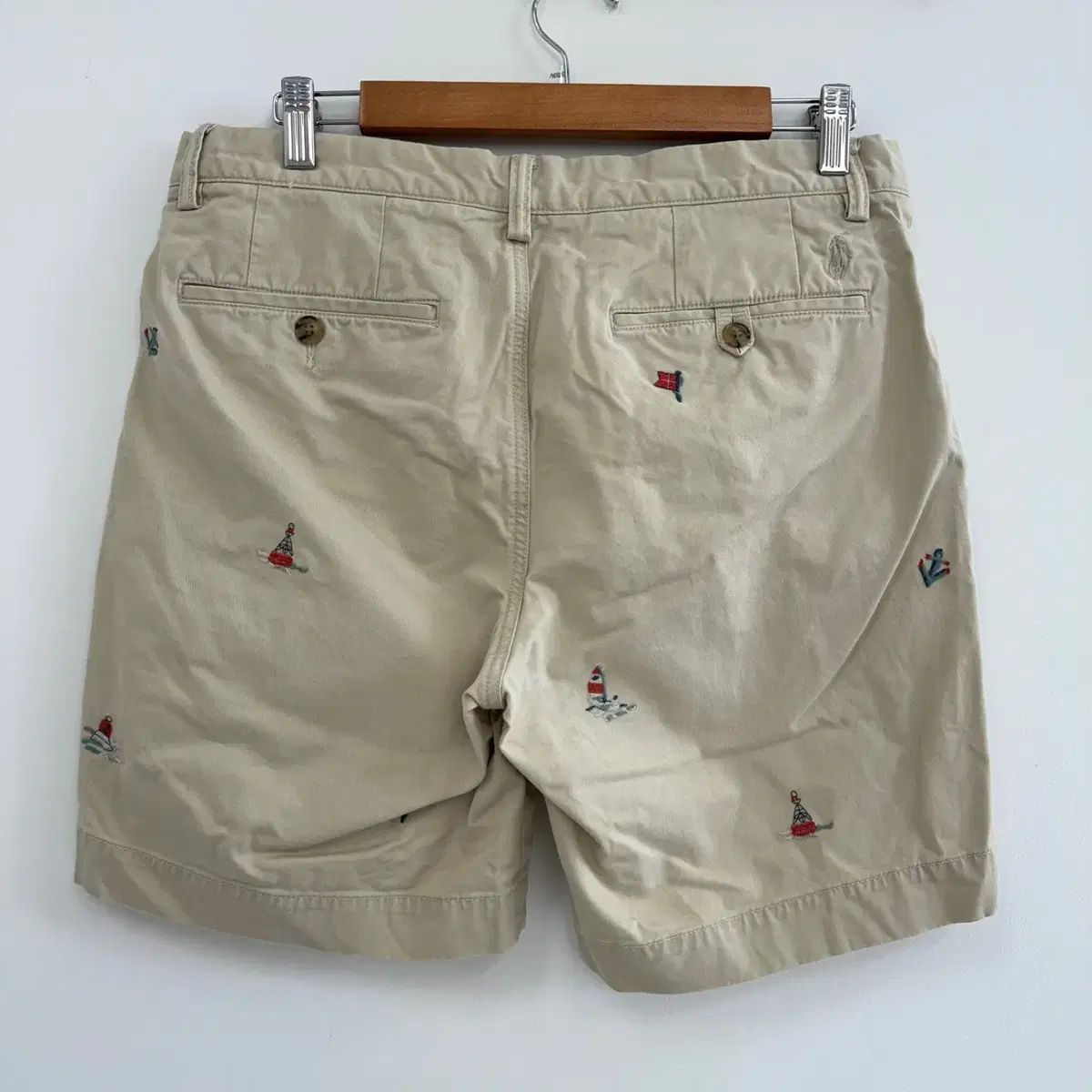 32 最新バージョン ポロ ラルフローレン マルチロゴ ツイル チノ パンツ ハーフパンツ N 6220