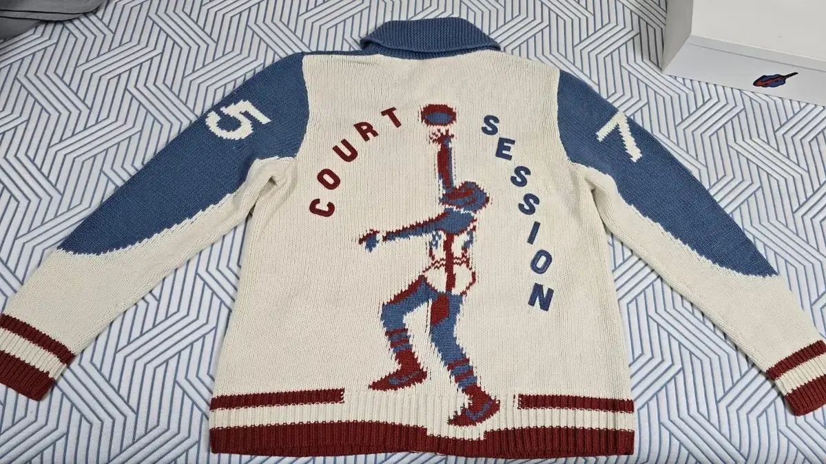 ナイキ NSW フィルナイト プロクラブ ジップ ニットジャケット ブルー ホワイト L size