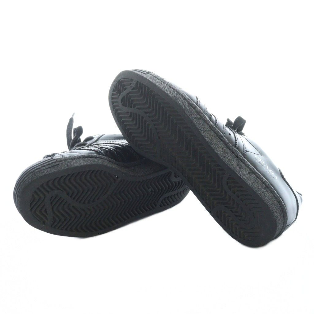 PRADA adidas Superstar ブラックレザー スニーカー Prada x adidas Superstar Core Black Clack FW6679 Men\u2019s Size 9.5 &frasl; Women\u2019s  10.5