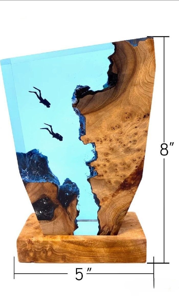 ダイバーナイトライト スキューバダイビング用 深海探検用の木製ライト フリーダイビングにも向く独特な装飾品兼贈り物 NEXPOTALLINN_EU