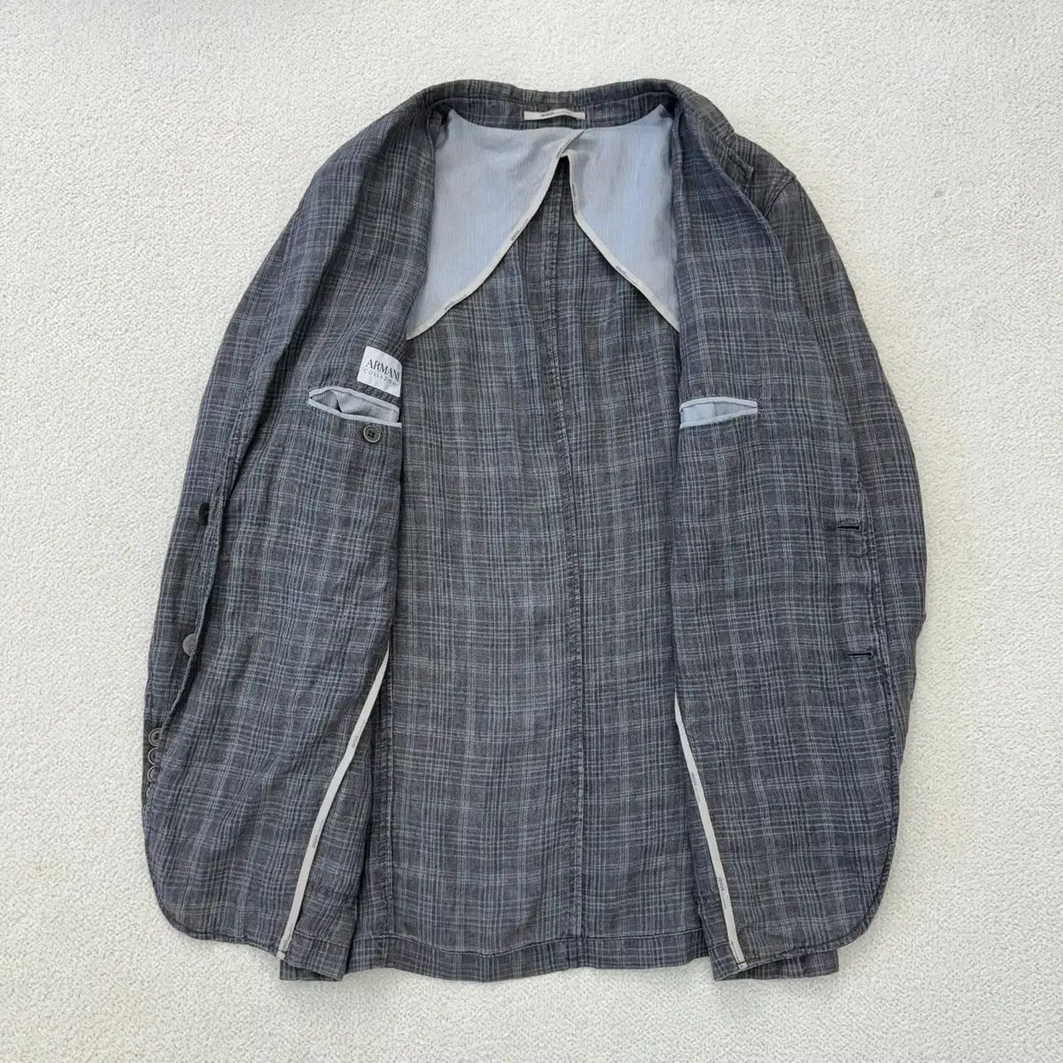 52 ARMANI メンズ 麻 リネン ブレーザー ジャケット N6268 KANDAIZUMI_COM