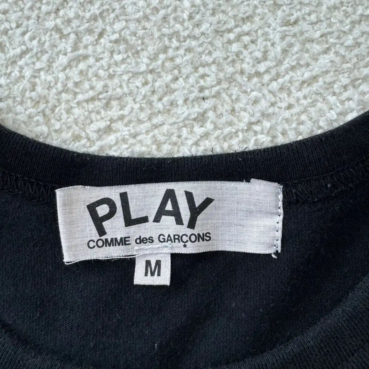  M コム デ ギャルソン レディース GOLD ハート ワッペン 半袖 Tシャツ N 6446 半袖(Tシャツ) Tシャツ カットソー