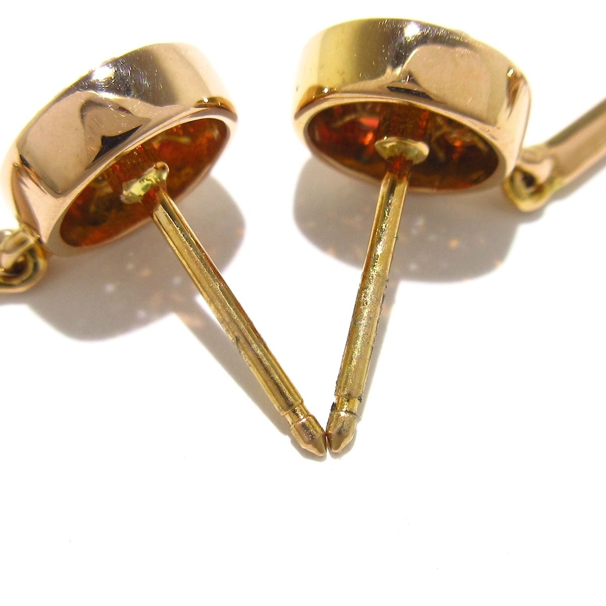  モーブッサン ピアス プレジール ダムール K 18 PG×ダイヤモンド×オレンジサファイア×スモーキークォーツ ピアス(両耳用) アクセサリー