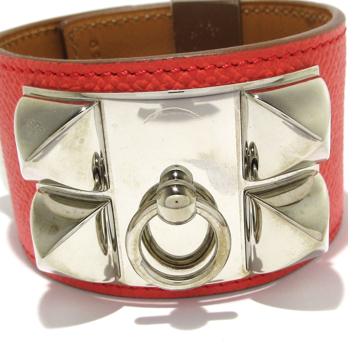 HERMES エルメス ブレスレット コリエドシアン メドール ローズジャイプール サイズ S