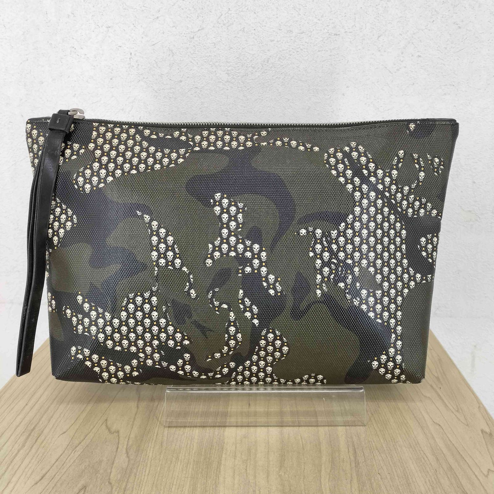 アレキサンダーマックイーン Alexander McQueen スカル＆カモ クラッチバッグ メンズ 表記無