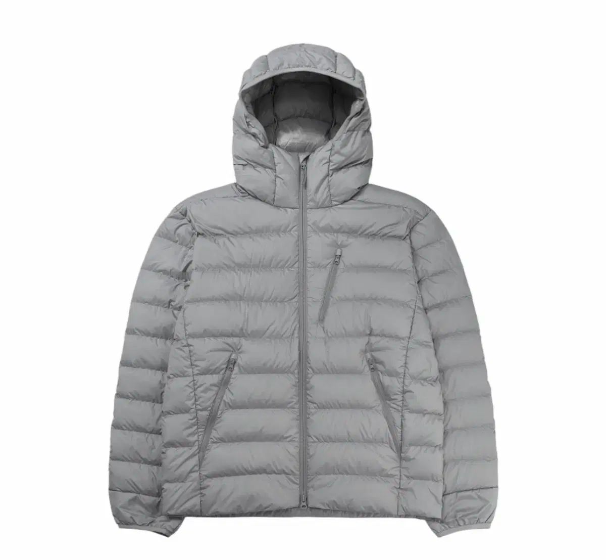 ムシンサ 軽量ダウン ライトグレー M