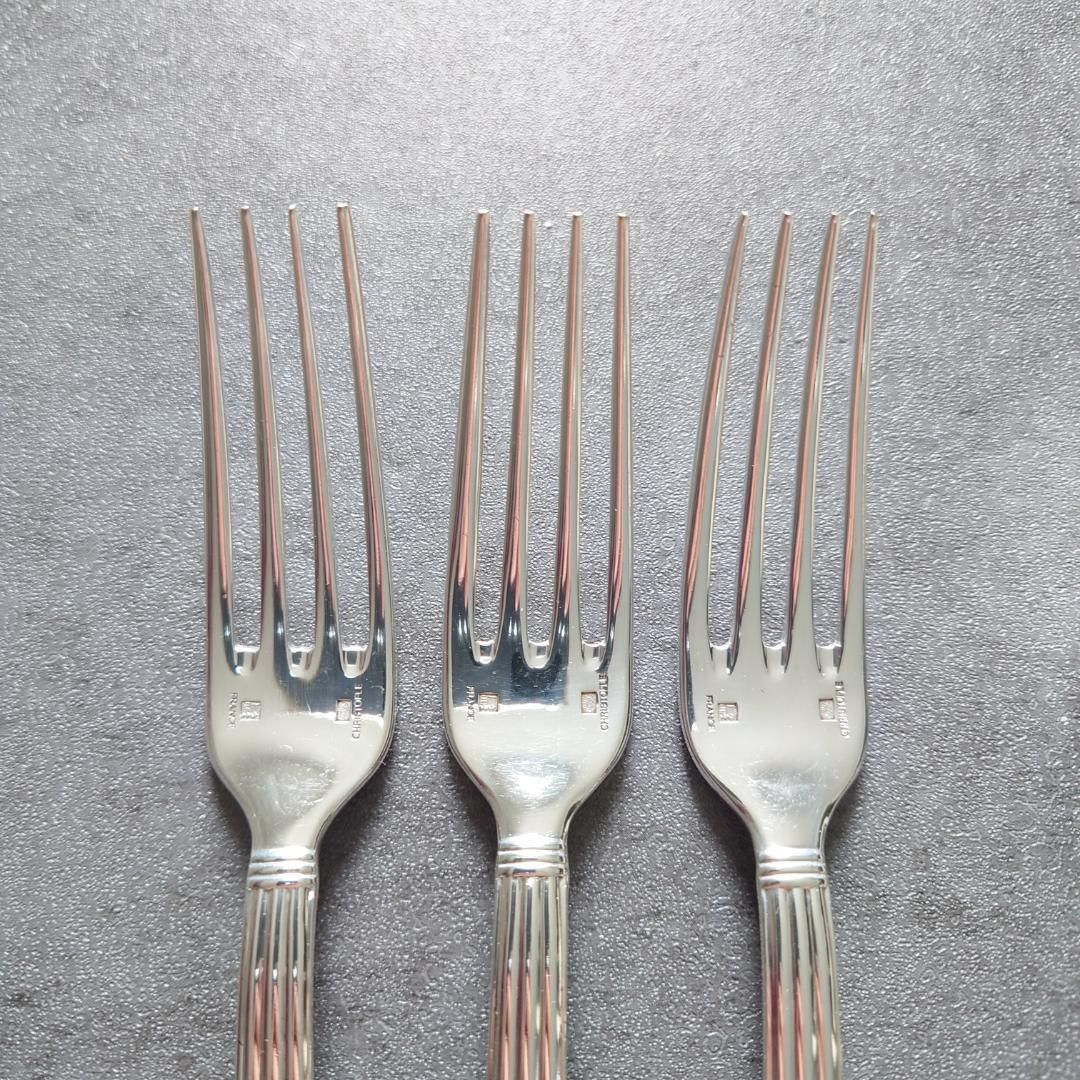 クリストフル アリア デザートフォーク デザートスプーン 6点