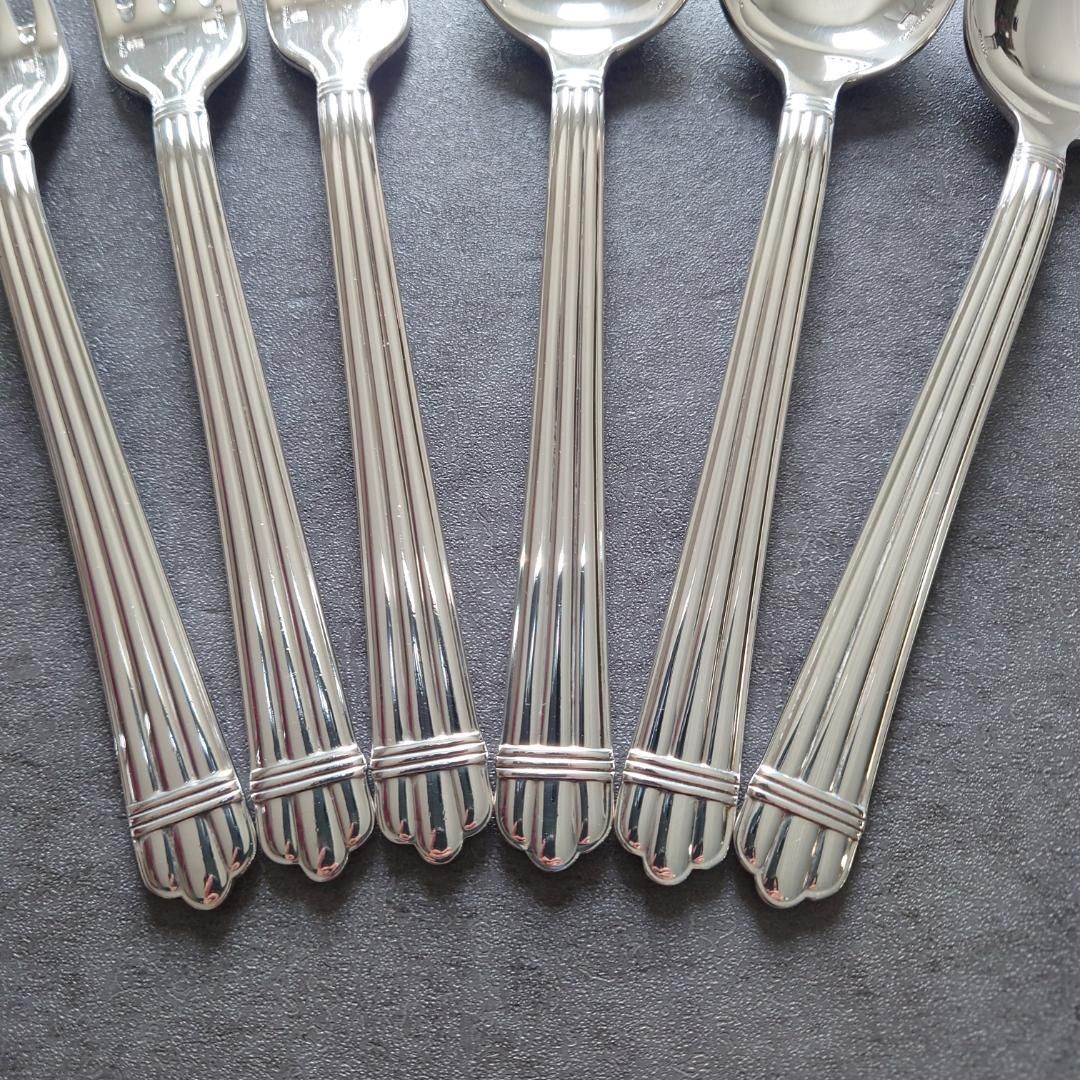  クリストフル アリア デザートフォーク デザートスプーン 6点 カトラリーセット カトラリー(スプーン等)