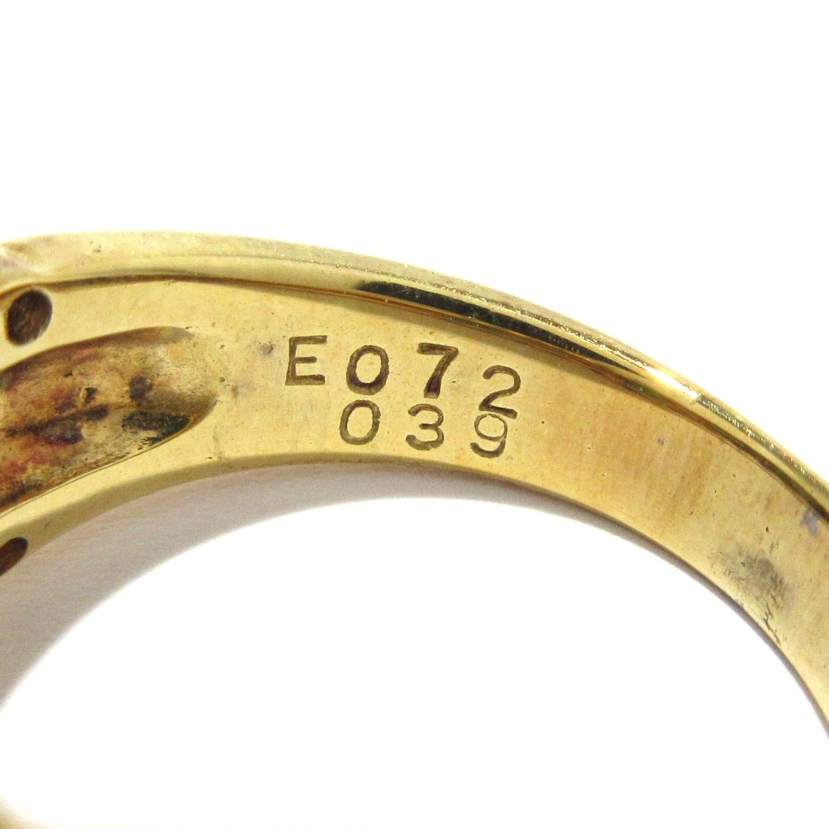 Unbranded ノーブランド リング K18YG×エメラルド×ダイヤモンド 総重量7.6g E0.72 0.39 D0.58 FORTGASGNV_COM_BR