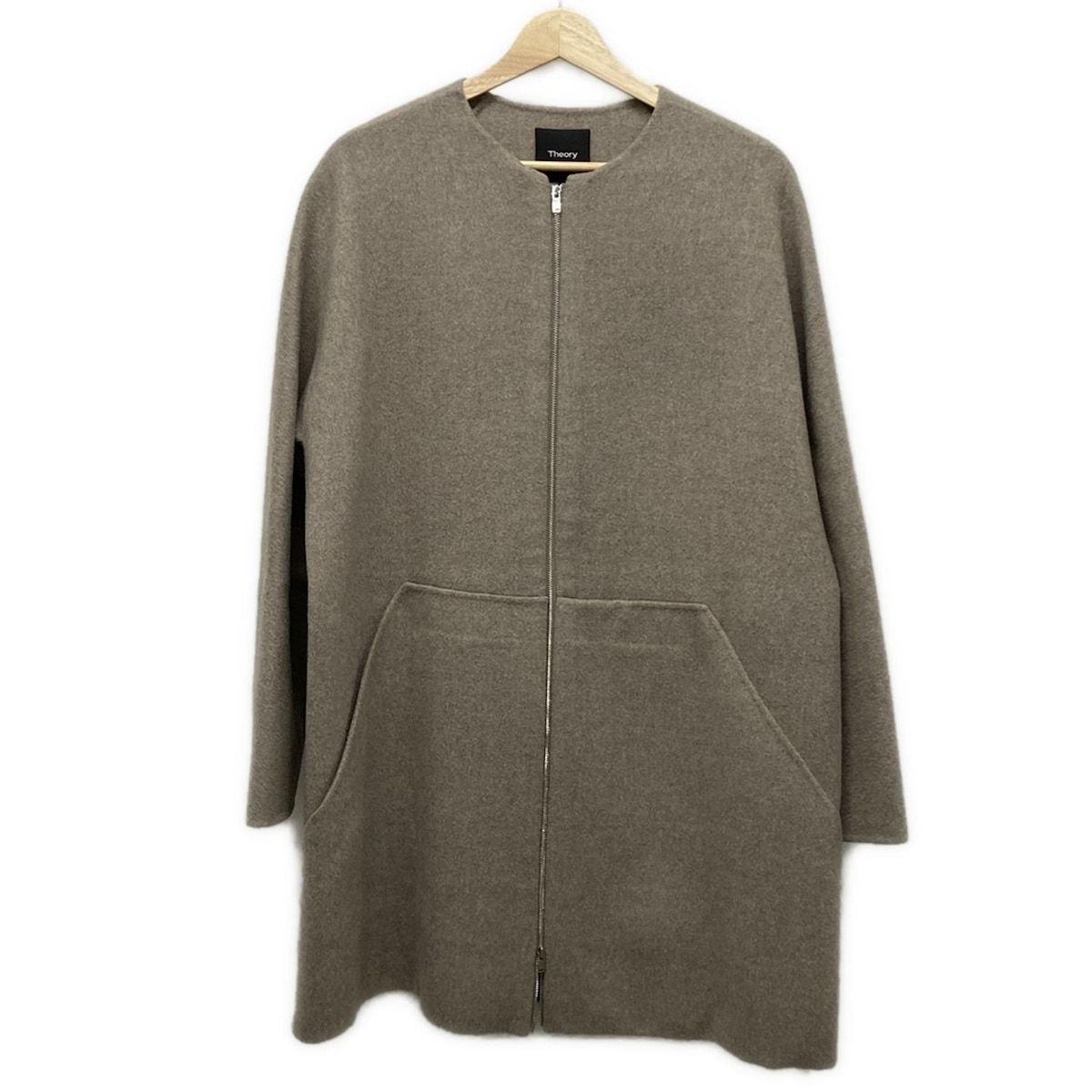 theory セオリー コート サイズS レディース グレー 春 秋物 ジップアップ