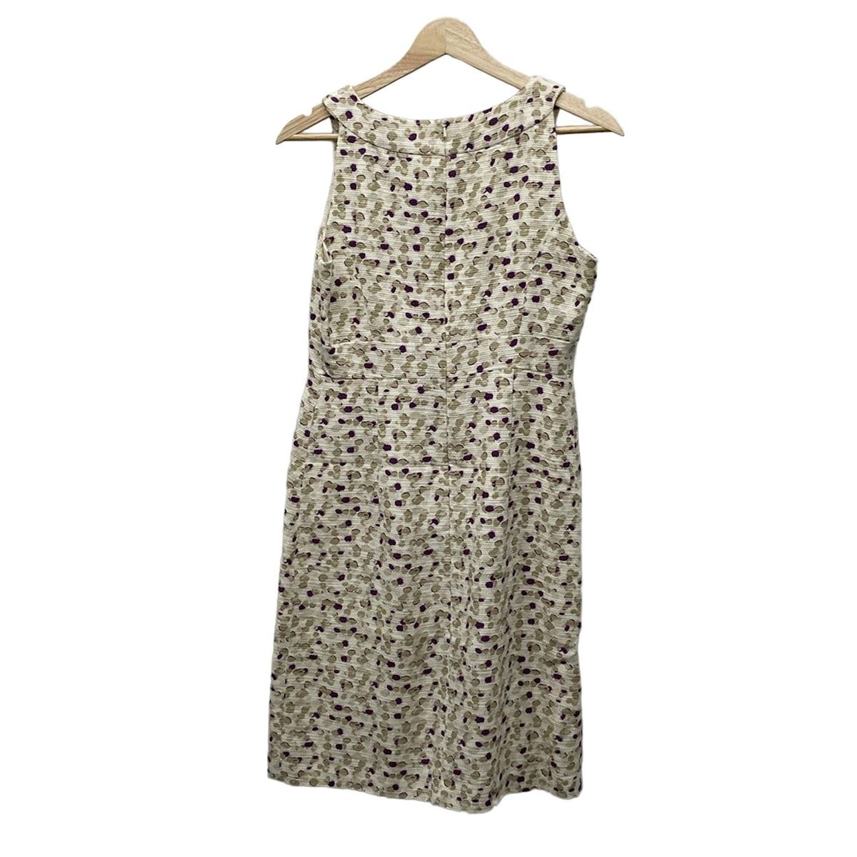 Max Mara STUDIO マックスマーラスタジオ ワンピース サイズ40 M レディース アイボリー×ゴールド×パープル ノースリーブ