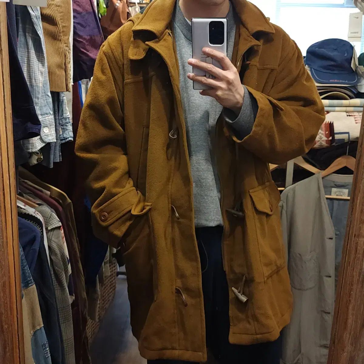 ダッフルコート ブラウン